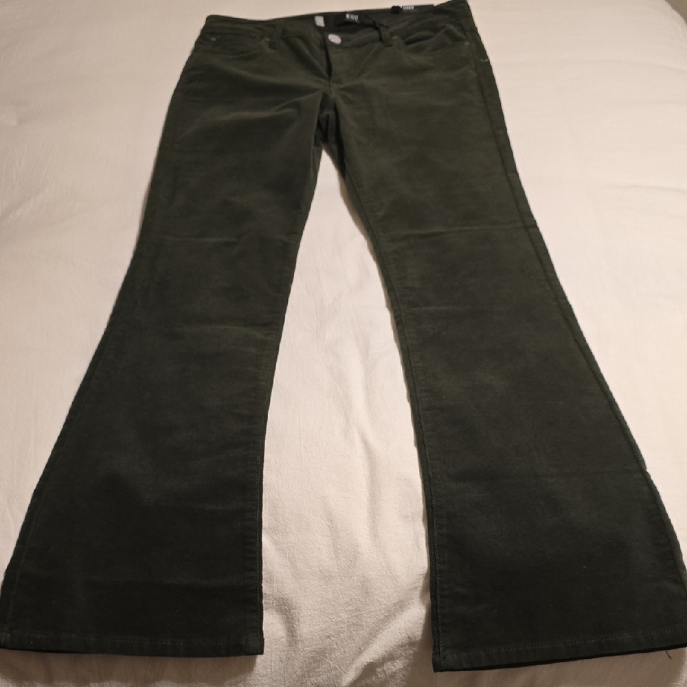 Kut from the Kloth Olive Flare Corduroys